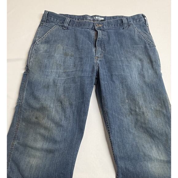 Carhartt Rugged Flex Relaxed Denim Jeans Men's 40x32 Medium Wash BD2808-M - Picture 4 of 15